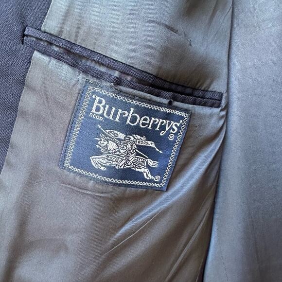 Vintage Burberrys’ 100% Wool Blazer - Navy Blue - Size 42L - Picture 6 of 8